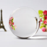 60/70/80MM Photography Crystal Ball Ornament FengShui Globe Divination Quartz Magic Glass Ball Home Decor Sphere bola de cristal