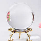 60/70/80MM Photography Crystal Ball Ornament FengShui Globe Divination Quartz Magic Glass Ball Home Decor Sphere bola de cristal