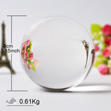 60/70/80MM Photography Crystal Ball Ornament FengShui Globe Divination Quartz Magic Glass Ball Home Decor Sphere bola de cristal