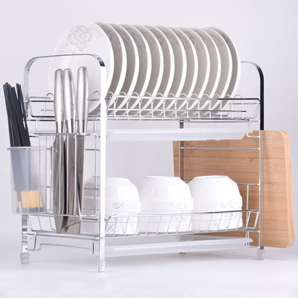 2 Tiers Dish Drying Rack - Cali Genre