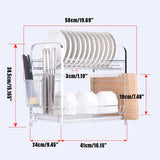 2 Tiers Dish Drying Rack - Cali Genre