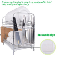 2 Tiers Dish Drying Rack - Cali Genre