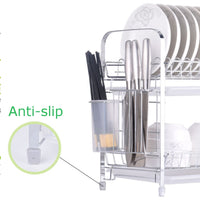 2 Tiers Dish Drying Rack - Cali Genre