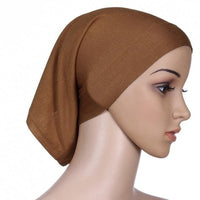 Women Head Scarf Cotton Stretch Headwrap.  Inner Headband Bonnet. Wear alone or under hats and scarves.