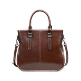 Leather Luxury Handbags  Handle Band and Shoulder Strap.