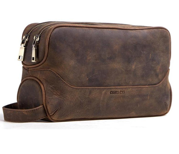 Leather Toiletry Bag - Cali Genre